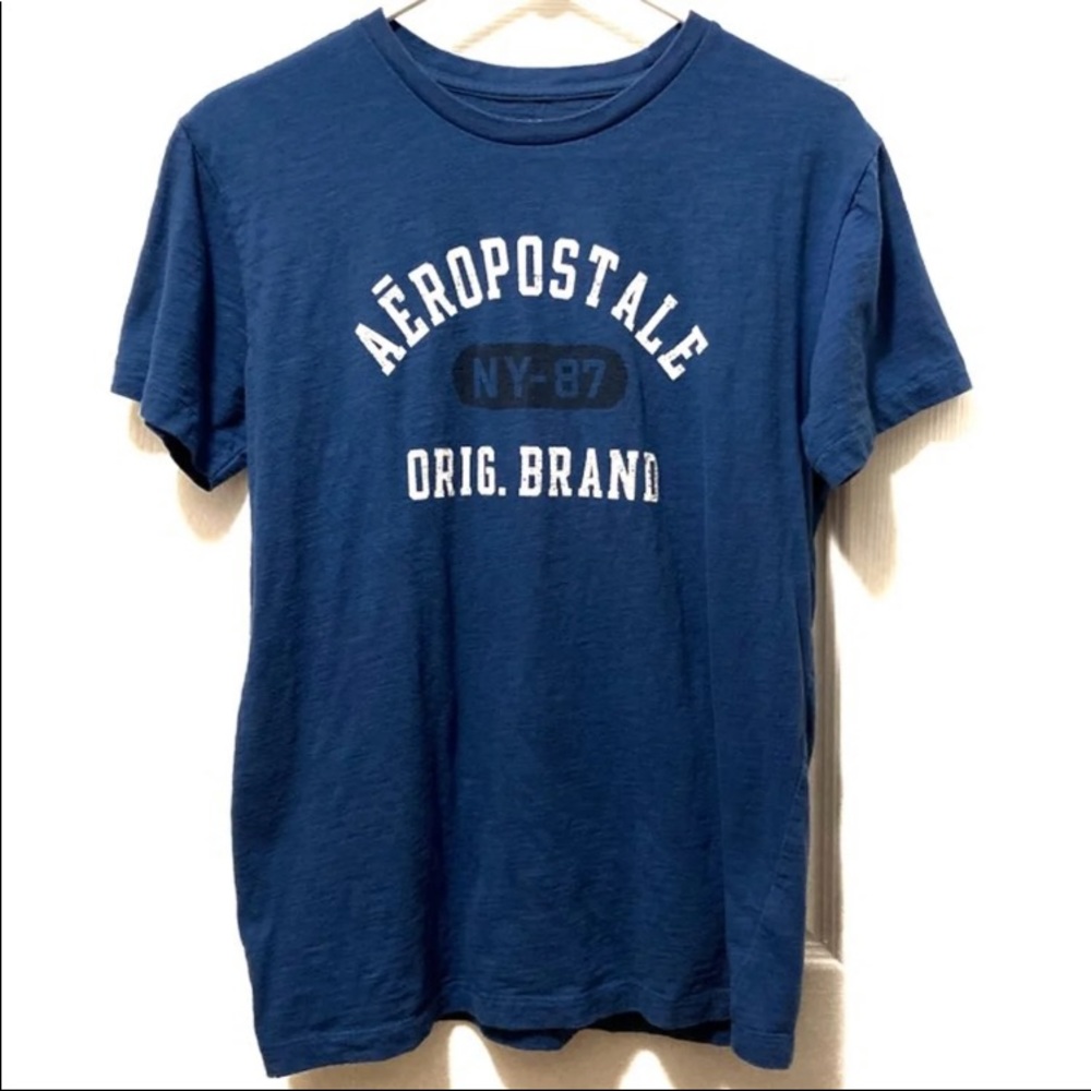 Aeropostale T-Shirt blue mens size Small